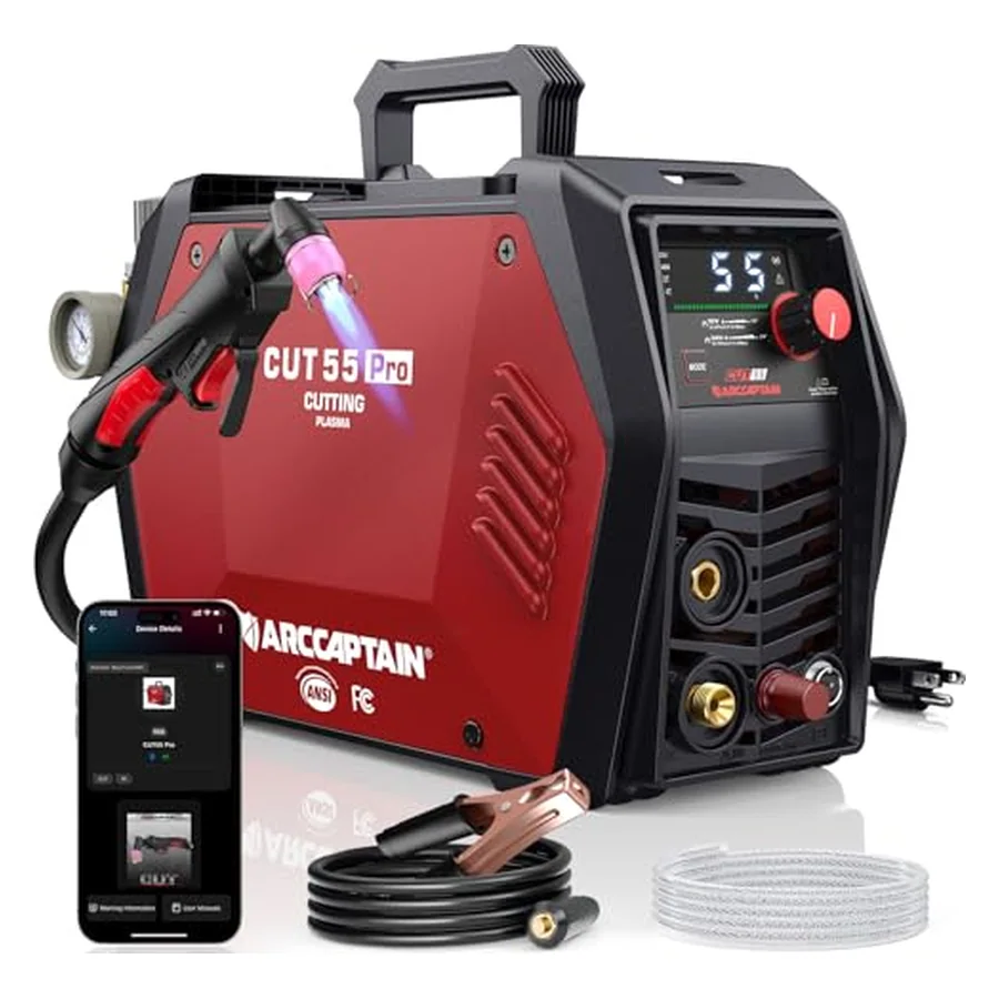 ARCCAPTAIN iControl CUT55 Pro Plasma Cutter Machine, 55Amp, 120V/240V